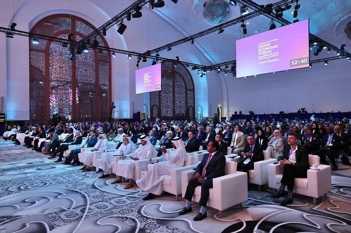 Acara Forum Ekonomi Qatar yang diadakan pada tanggal 14 hingga 16 Mei 2024 di Doha, Qatar. (Facebook.com/Prabowo Subianto)