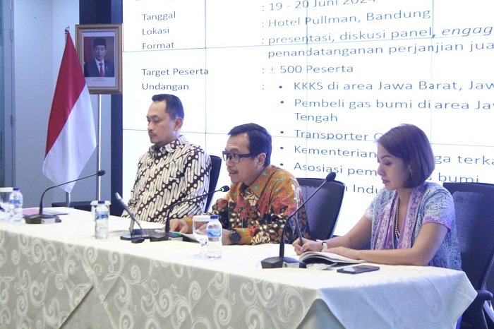 Satuan Kerja Khusus Pelaksana Kegiatan Usaha Hulu Minyak dan Gas Bumi (SKK Migas) menggelar Forum Gas Bumi 2024 untuk mengakselerasi kebutuhan akan gas. (Dok. SKK Migas)