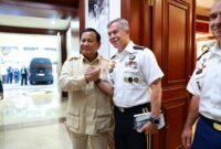 Menteri Pertahanan RI Prabowo Subianto menerima kunjungan Commander of The USSOCOM atau Komandan Komando Operasi Khusus (Koopsus) Amerika Serikat Jenderal Bryan P. Fenton. (Dok. Tim Media Prabowo)