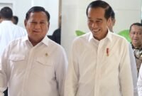 Presiden Joko Widodo bersama Presiden terpilih Prabowo Subianto. (Facebook.com @Prabowo Subianto)

