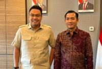 Wakil Menteri Komunikasi dan Digital Angga Raka Prabowo menerima Ketua Komisi Penyiaran Indonesia Pusat Ubaidillah. (Dok. komdigi.go.id)

