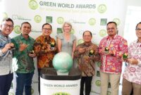 PHE OSES, PHE ONWJ, dan tiga lapangan Pertamina EP di Jawa bagian barat, yakni Tambun Field, Subang Field dan Jatibarang Field, masing-masing berhasil mendapat penghargaan internasional bergengsi Green World Awards, yang diselenggarakan di Auckland. (Dok. Pertamina)