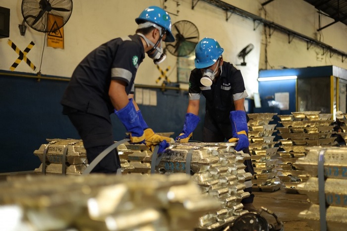 Smelter timah modern PT Timah Tbk di Pangkalpinang beroperasi penuh dengan teknologi ramah lingkungan. (Dok. timah.com)