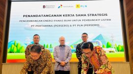CEO Danantara, Rosan Roeslani, saat penandatanganan MoU kerja sama geothermal antara PLN dan Pertamina. (Dok. Danantara)
