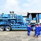 PertaGuar, fluida fracturing karya anak bangsa, resmi debut di lapangan migas Pertamina Drilling. (Dok. Pertamina Drilling)