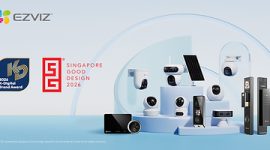 Diberi penghargaan oleh K-Digital Brand Award dan Singapore Good Design Award, EZVIZ kembali menegaskan kepemimpinannya dalam inovasi produk dan teknologi